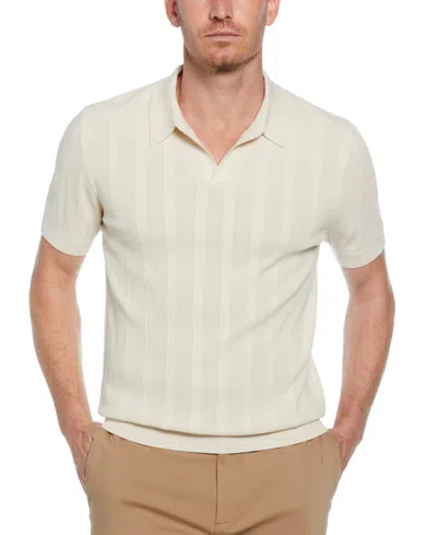 Perry Ellis Men's Johnny Collar Stripe Polo Shirt In Birch