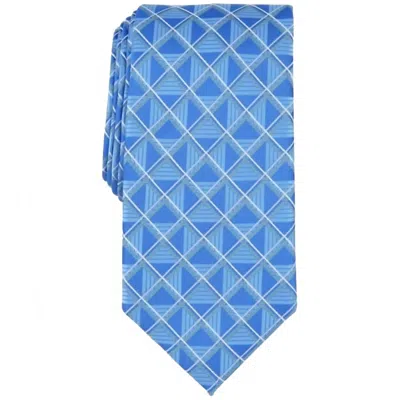 Perry Ellis Men's Karmen Grid Tie In Blue
