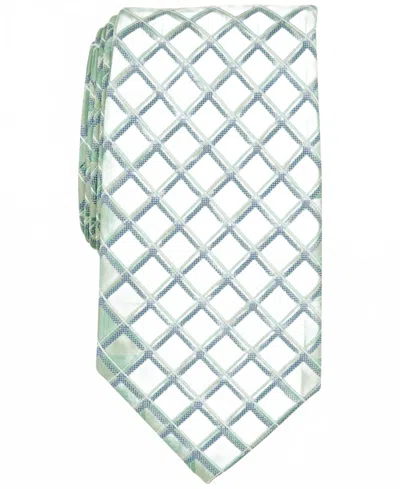 Perry Ellis Men's Karmen Grid Tie In Green