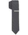 PERRY ELLIS MEN'S KEEN STRIPE SLIM TIE