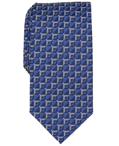 Perry Ellis Men's Keeve Geo-pattern Tie In Navy