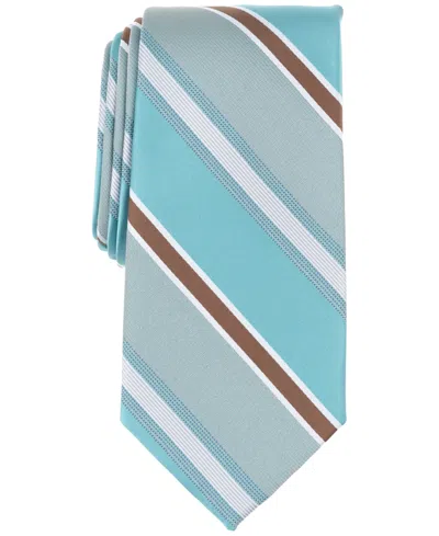 Perry Ellis Men's Korrine Stripe Tie In Turquoise