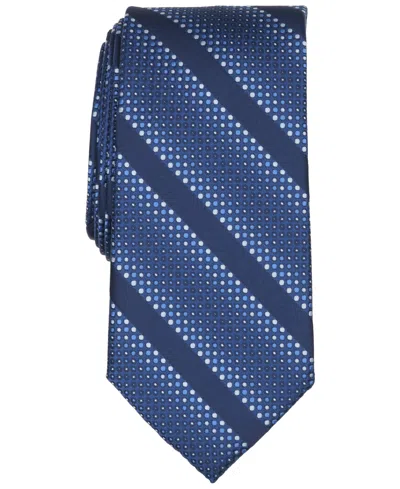 Perry Ellis Men's Lampone Stripe Classic Tie In Navy