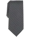 Perry Ellis Men's Langer Classic Geometric Tie In Black