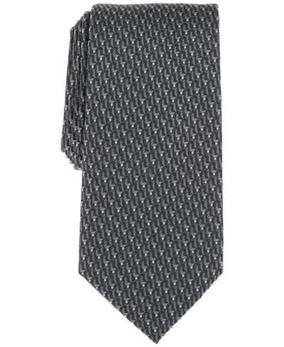 Perry Ellis Men's Langer Classic Geometric Tie In Black