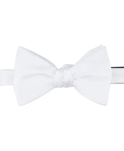 Perry Ellis Men's Large Pre-tied Bow Tie In White