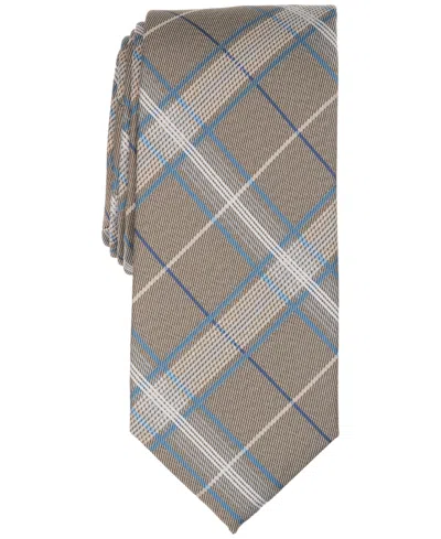 Perry Ellis Men's Legera Plaid Tie In Brown