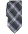 Perry Ellis Men's Levitt Plaid Tie In Black