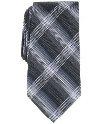 Perry Ellis Men's Levitt Plaid Tie In Black