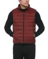 Perry Ellis Men's Lightweight Puffer Vest In Russet Brown,red