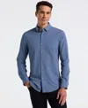Perry Ellis Men's Slim Fit Total Stretch Geo Print Shirt In Blue
