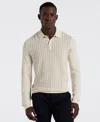 Perry Ellis Men's Long Sleeve Tech Polo Sweater
