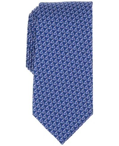 Perry Ellis Men's Mackin Geo-pattern Tie In Navy