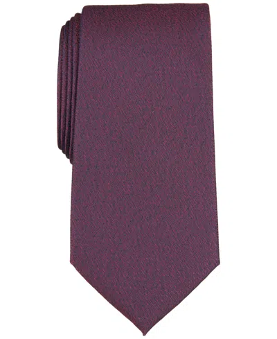 Perry Ellis Men's Malco Classic Solid Tie In Burgundy