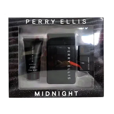 Perry Ellis Men's Midnight Gift Set Fragrances 719346296458 In Multi