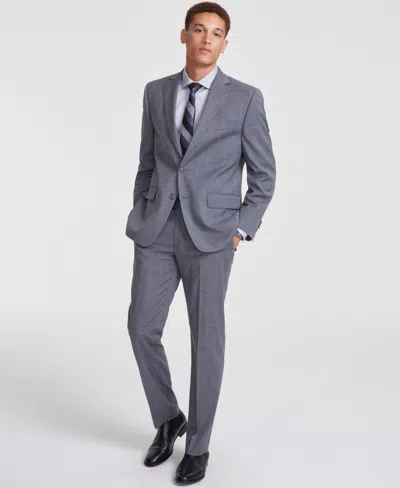 PERRY ELLIS PERRY ELLIS MEN'S MODERN-FIT SOLID NESTED SUIT