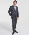 Perry Ellis Men's Modern-fit Solid Nested Suit In Grey Window