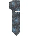 Perry Ellis Men's Monato Floral Slim Tie In Black