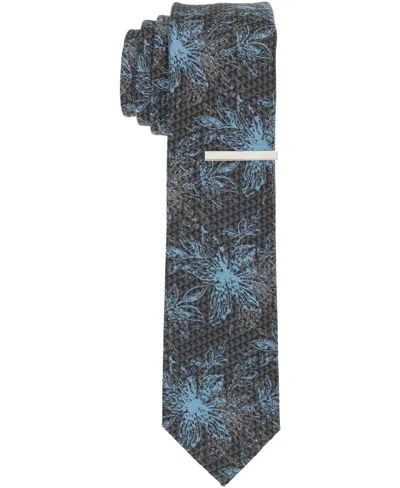 Perry Ellis Men's Monato Floral Slim Tie In Black
