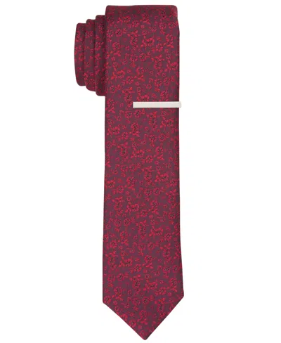Perry Ellis Men's Olvera Floral Tie In Red