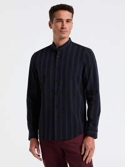 PERRY ELLIS MEN'S OMBRE STRIPE SLIM FIT LONG SLEEVE SHIRT