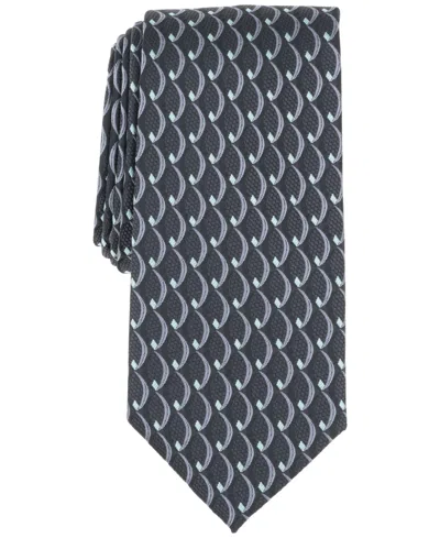 Perry Ellis Men's Oren Geo-pattern Tie In Black