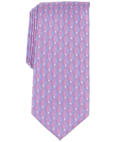 Perry Ellis Men's Oren Geo-pattern Tie In Orchid