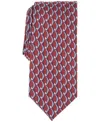 Perry Ellis Men's Oren Geo-pattern Tie In Sienna