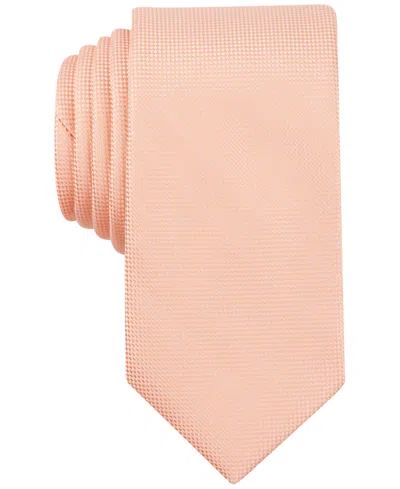 Perry Ellis Men's Oxford Solid Tie In Orange