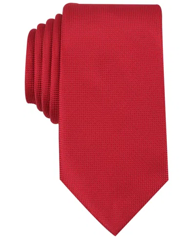 Perry Ellis Men's Oxford Solid Tie In Red