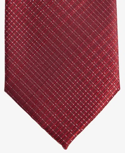 Perry Ellis Men's Pearce Plaid Tie In Magenta