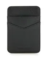 Perry Ellis Men's Pebble Leather Phone Card Holder In Black