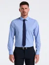Perry Ellis Men's Perfect Tech Gingham Print Shirt In Blue
