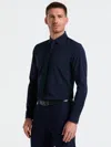 Perry Ellis Men's Perfect Tech Solid Shirt In Blue