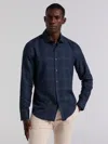 Perry Ellis Men's Plaid Tencel Shirt In Blue