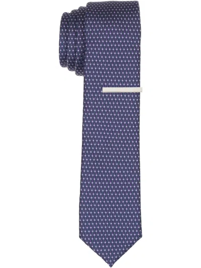 Perry Ellis Men's Plain Weave Mini Slim Tie In Purple