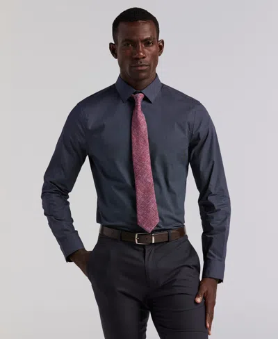 Perry Ellis Men's Polka Dot Print Slim Fit Shirt In Blue