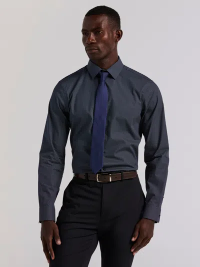 Perry Ellis Men's Polka Dot Print Slim Fit Shirt In Blue