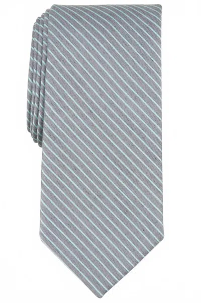 Perry Ellis Men's Pollard Stripe Tie In Silver In Gray