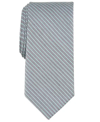 Perry Ellis Men's Pollard Stripe Tie In Silver