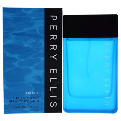 Perry Ellis Men's Pure Blue Edt 3.4 oz Fragrances 844061012417 In White