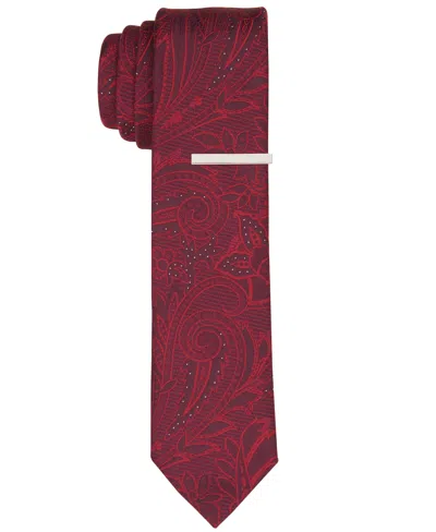 Perry Ellis Men's Quinn Paisley Tie In Red