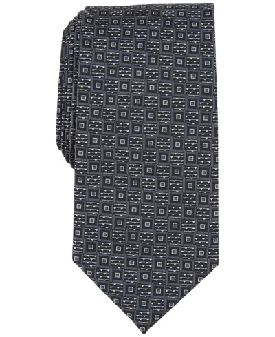 Perry Ellis Men's Randall Neat Square Tie In Black