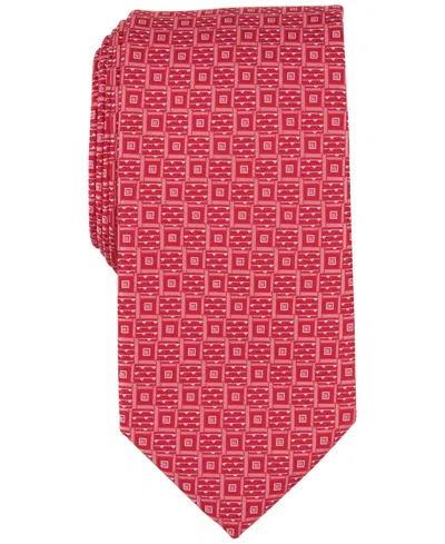 Perry Ellis Men's Randall Neat Square Tie In Coral