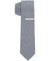 Perry Ellis Men's Raynor Geo Slim Tie In Charcoal,gray