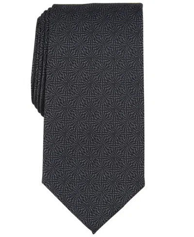 Perry Ellis Men's Reder Geo Slim Tie In Black