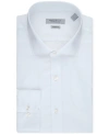 PERRY ELLIS MEN'S MODERN-FIT LUX TWILL SOLID DRESS SHIRT