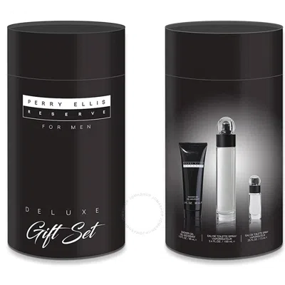 Perry Ellis Men's Reserve Gift Set Fragrances 844061013636 In Black / Champagne / White