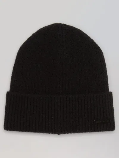 Perry Ellis Men's Rib Knit Beanie In Caviar,black
