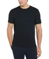 Perry Ellis Men's Rib Knit Crew Neck T-shirt In Dark Sapphire,blue
